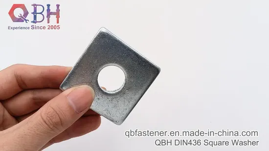 Qbh DIN436 プレーンブラックイエローブルー亜鉛ニッケルメッキ HDG ホット DIP 亜鉛メッキクロムメッキ DIN 436 LED スクエアウォールワッシャー