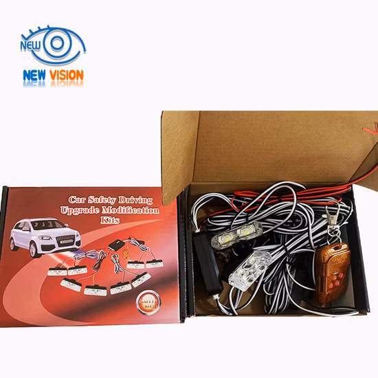 自動車フロントグリル緊急フラッシュ警告灯車 LED ライト 16LED