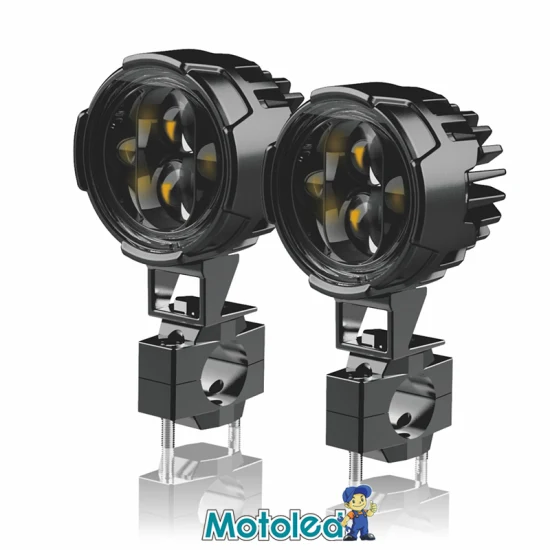 Motored 6500K 高視認性 12000lm IP67 2.75 インチ オートバイ 自動車 LED フォグ 外部補助 高低ビーム デイタイムランニング ワークライト スポットライト